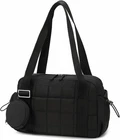 Mini Gym Bag Women Quilted Duffel Wet Compartment Coin Purse Yoga Dance Black New. Price: $35.99.