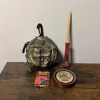 Primos Lil Jack Glass Friction Turkey Call W/striker & Redhead Camo Holder Used. Price: $29.99.