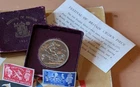 Festival Of Britain Silver 1951 Crown Coin Old Box Coa Antique Stamps Vintage Uk. Price: $53.72.