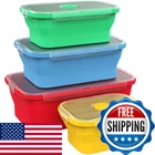 Vremi Silicone Food Storage Containers Bpa Airtight Plastic Lids - Set Of 4 New. Price: $38.93.