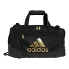 Adidas Defender Gym Duffel Bag Jersey White / Black Gold Small 20X11X11.5 Travel New. Price: $30.00.