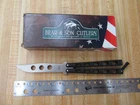 Bear And Son 5IN 114BTR Butterfly Trainer Knife Made U.s.a. New. Price: $52.00.