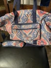 F. Fetivin Weekend Bag Duffle Overnight Carry On Travel 24X12 Paisley Pre-owned. Price: $12.60.