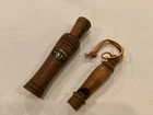 P.s. "olt" Co Vintage Wooden #77 Goose Lot Of 2 Calls Whistles Duck Used. Price: $39.99.