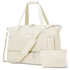 Etronik Gym Bag For Women, Personal Item Travel With Shoes Medium, Beige New. Price: $31.70.