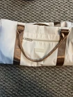Fioretto Womens Duffle Weekender Tote Wet Pocket Shoe Compartment Pre-owned. Price: $15.00.