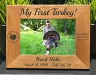 Personalized "first Turkey" Hunting Frame Custom Engraved Gift For Hunters New. Price: $29.95.