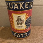 Vintage Quaker Oats Box With Lid Used. Price: $24.99.