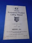 Professional Predator Calling Manual Instruction Herters Advertising Hunting Used. Price: $19.99.