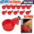 12 Pcs Chicken Automatic Watering Cups Poultry Drinker Waterer Duck Quail Hen New. Price: $8.33.