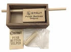 Strut Push Button Yelper Wild Turkey Box Game Call Fingertip Control + Chalk Used. Price: $32.95.