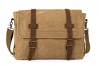 Soaeon Waxed Canvas Laptop Messenger Bag Rugged Build, Leather Trim, 12.5 16" Used. Price: $34.95.