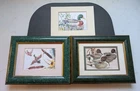 Vintage Waterfowl Duck Art Prints Set Of 3 Mallard Pintail Green Gold Frames Mat Used. Price: $25.00.