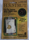 Vintage Hs Strut Wild Turkey Call Raspy Mag Diaphragm 00883 Usa Nos New. Price: $14.95.