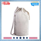 Handy Laundry Canvas Duffel Bag - Drawstring, Leather Closure, Shoulder Strap. New. Price: $18.48.