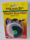 Quaker Boy Turkey Calling Mouth Nasty Old Hen Screaming Green Series 3 Reed New. Price: $12.50.