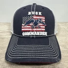 Duck Commander American Flag Navy White Baseball Cap Hat Mesh Back Osfm New. Price: $17.99.
