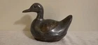 Vintage Pewter Brass Inlay Duck Trinket Box W/lid Bird Lake House Hunting Used. Price: $19.99.