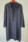 Cp Shades Usa Silk Cotton Tunic Deep Neck Slate Blue Gray Hand Dyed Pullover Pre-owned. Price: $45.00.