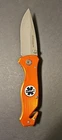 Boker Magnum Medic Rescue Folding Knife 440A Orange Aluminum Liner Lock Used. Price: $39.99.