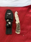 Bone Style Mossy Oak Country Fixed Blade Knife & Gut Hook W/sheath Deer Skinner Unspecified. Price: $26.99.