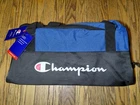 Champion CV2-1054-421 Blue Black Gym Duffel Bag Os Size Sports Travel Luggage New. Price: $24.99.