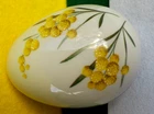 Nm Porcelaine Artistique F.m. Egg-shape Trinket Box & Lid Billy Buttons Limoges Used. Price: $18.50.