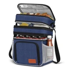 Zrsun Insulated Lunch Bag For Women Men, Reusable 3 Layers Large, Navy Blue New. Price: $36.40.
