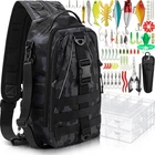 85 Pcs Fishing Backpack Tackle Boxes Sling Bag Rod Holder Lures Pliers Set New. Price: $58.91.