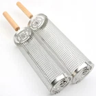 Grill Basket Set 2 Pack Upgraded 304 Stainless Steel Removable Wooden Handle New. Price: $27.29.