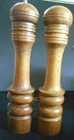 Vintage Mid Century Brown Wooden Salt Pepper Grind Set 10 Inch Cottage Core Used. Price: $11.67.