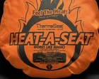 Therm-a-seat Heat-a-seat Camouflage/blaze Orange 17 In. Feel New. Price: $24.99.