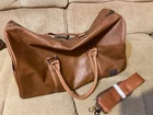 Seyfocnia Duffle Bag Carry On Travel Women Brown New. Price: $35.50.