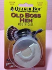 Quaker Boy Old Hen Boss Mouth Turkey Call Combo Brand New. Price: $8.00.
