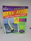 Royal Brites High Gloss Photo Paper 8.5" 11" 225 Gsm 150 Sheets Open Box. Price: $19.99.