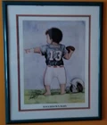 Dan Marino Touchdown Baby Framed Lithograph Dual Auto Signed Gatewood 34X28. Price: $189.00.