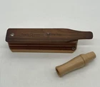 Lee's Champion Gobble Box Ben Turkey Calls Wood Signed & Goose/duck Caller Used. Price: $229.95.