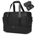 Seyfocnia Travel Duffel Bag For Women With Shoe 18.7" X 11.3" 10.5", Black New. Price: $35.44.