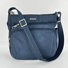 Travelon Anti Theft Crossbody Bag Navy Rfid Blocking Purse Zip Pockets Pre-owned. Price: $21.95.
